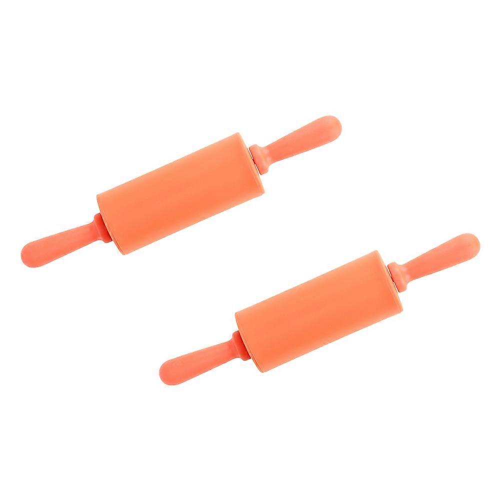 Children Rolling Sticks Handmade Craft Tools Diy Crafting Clay Shaping 2Pcs