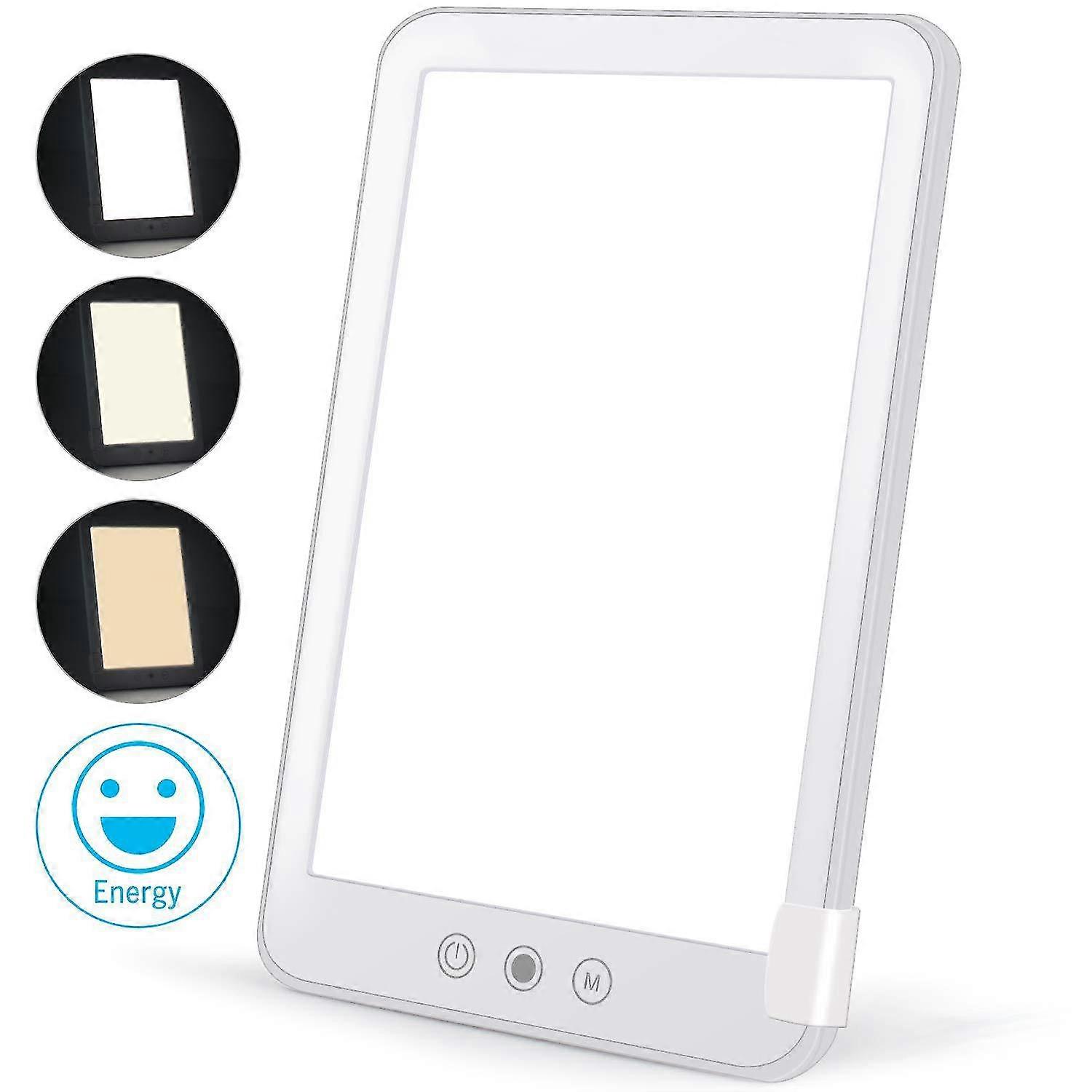 Light Therapy Lamp, Adjustable Daytime Running Lights, 10000 Lux Brightness, With Stand, 3 Color Temperatures, 3 Brightness Modes