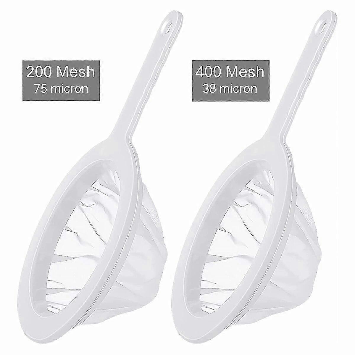 2Pcs Reusable Mesh Strainer Spoon for Food Filtering in Kitchen - Suitable for Soy Milk, Juice, Coffee, Tea, Yogurt