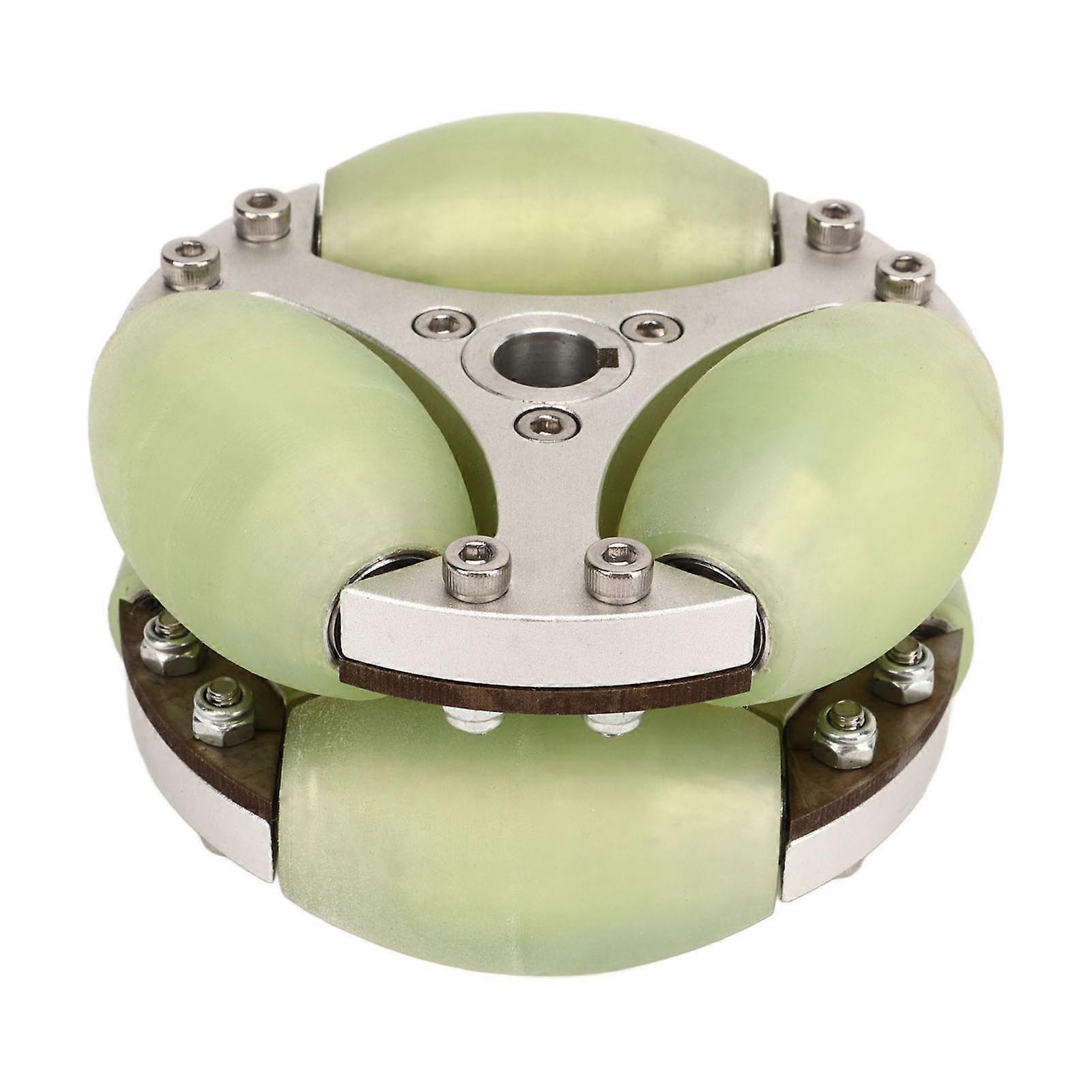 Omni Directional Wheel 100mm 80KG Load Double Row High Hardness Omni Wheel for Robot Car Cart Luggage
