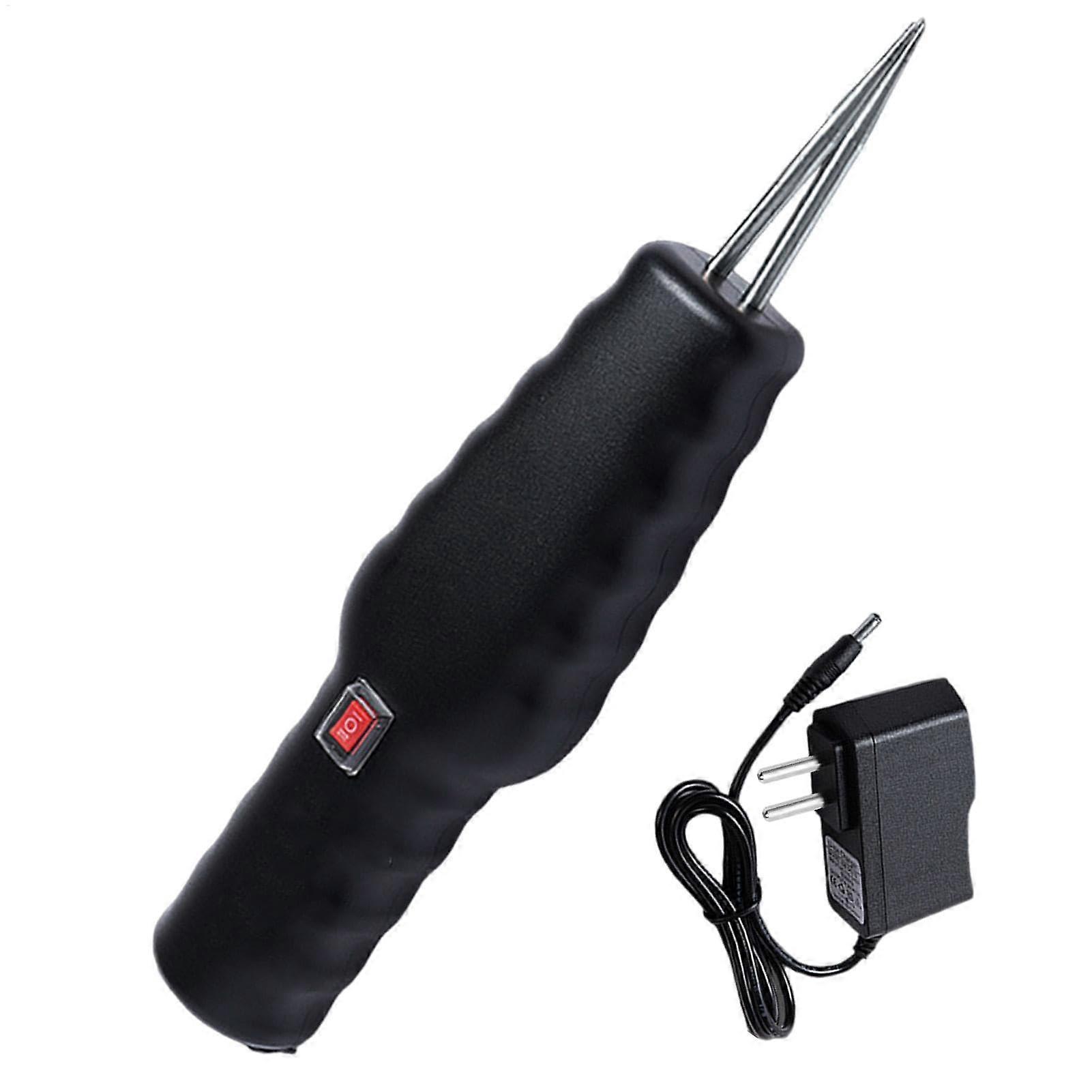 Portable feather plucking machine for chickens, ducks, birds, turkeys, black.