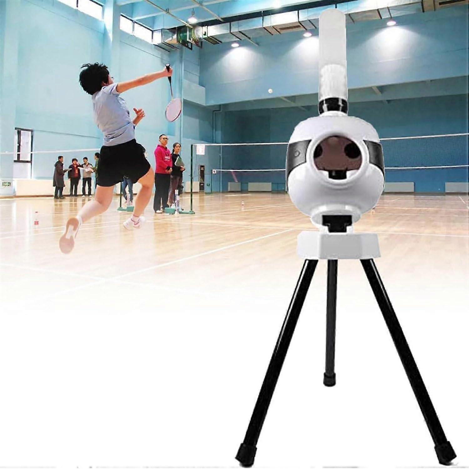 Badminton Server Machine, Serve with Fixed Point, Manual Height Adjustment for Teenage Outdoor Sports.