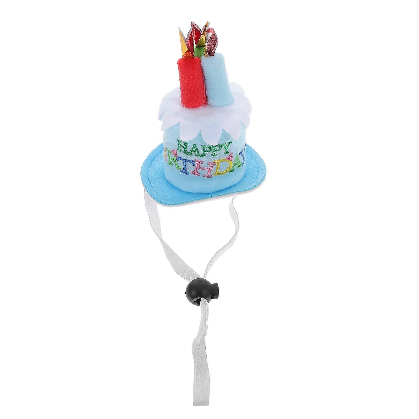 Birthday Hats for Adults Cartoon Plush Cake-Shaped Hat for Gatherings Party Atmosphere Enhancement 1Pcs