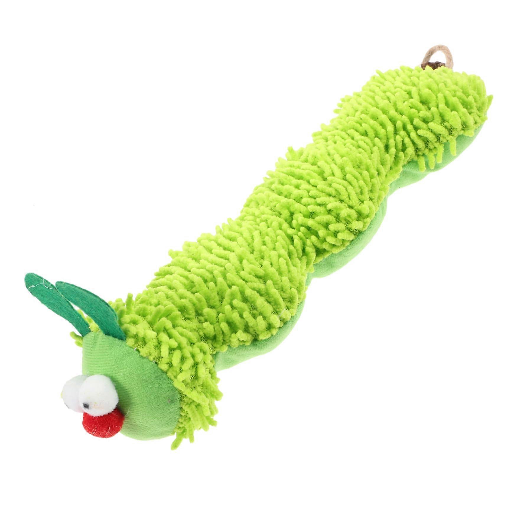 Plush Caterpillar Cat Toy with Catnip, Interactive Chew Toy for Indoor Cats, Promotes Fitness and Bonding