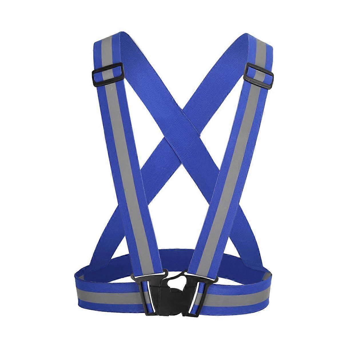 Reflective Safety Vest Adjustable Elastic Running Vest for Men Women Cycling Jogging Breathable High Visibility Design