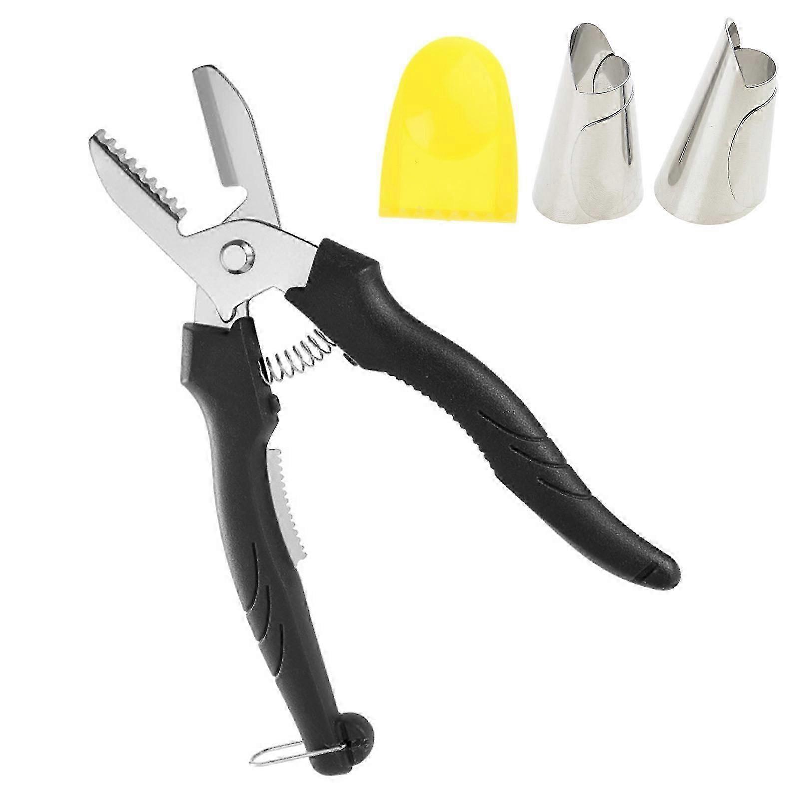 Easy to Use Chestnut Cutter Convenient Kitchen Essential Chestnut Peeling Clip Stable Chestnut Peeling Scissors brown