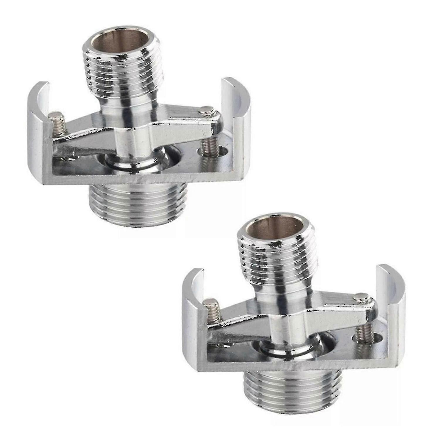 2x Adjusting The Angle Of Intake Pipe Copper Shower Head Angled Curved Foot Eccentric Screw Corner-C