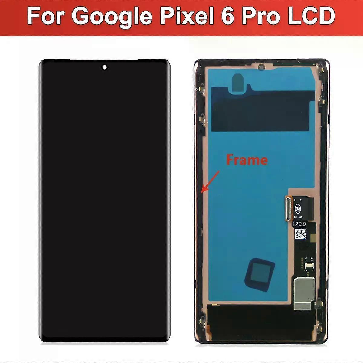 Stand 6.7'' Super AMOLED For Google Pixel 6 Pro GLUOG, G8VOU LCD Display Touch Screen Digitizer With Frame For Google Pixel6 Pro lcd