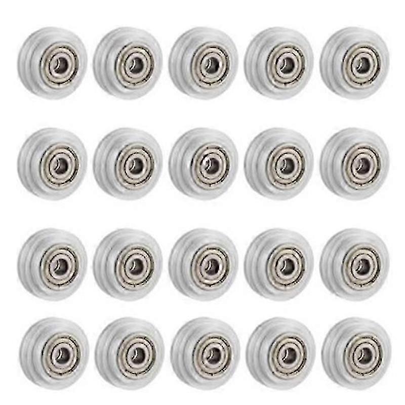 20 יחידות מדפסת תלת מימד שקופה גלגל פוליקרבונט גלגלת פלסטיק מיסב ליניארי עבור -10 S5 3 Pro מדפסת bs