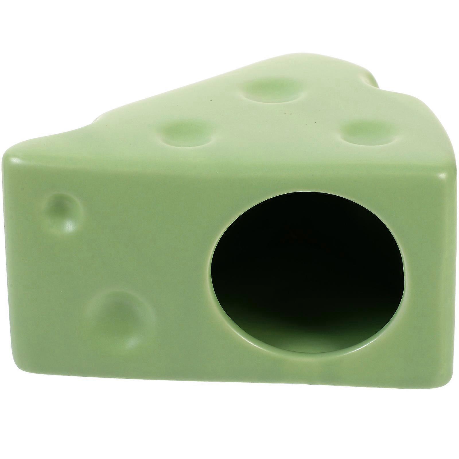 ペット用のセラミックハムスターハウス冷却隠れ家ハムスター、チンチラ、モルモット用の快適な睡眠巣、掃除が簡単