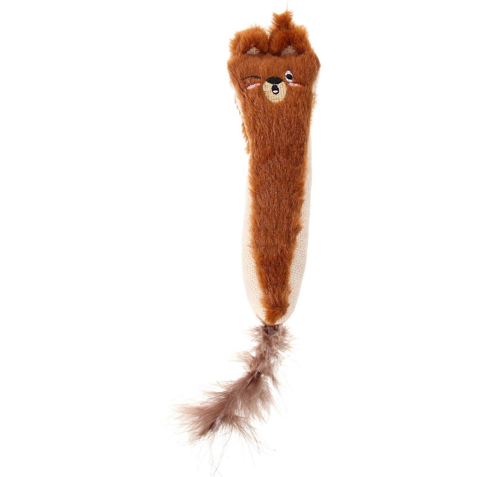 Plush Catnip Toy with Crinkle Sound | Sisal Mouse Chew for Dental Health, Stress Relief & Indoor Play | Interactive Cartoon Animal Design