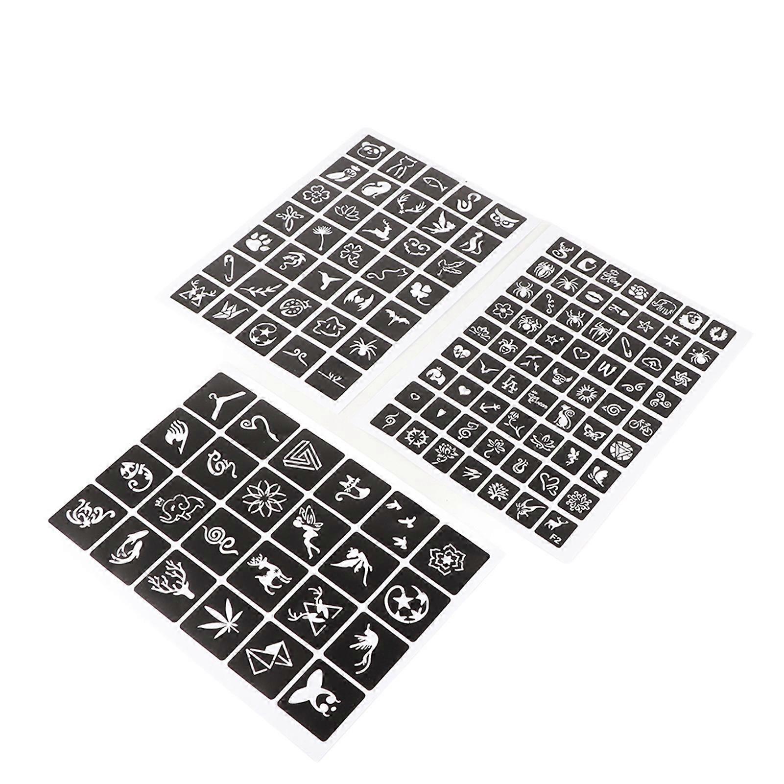 Semi Permanent Small Tattoo Stencil Airbrush Temporary Templates