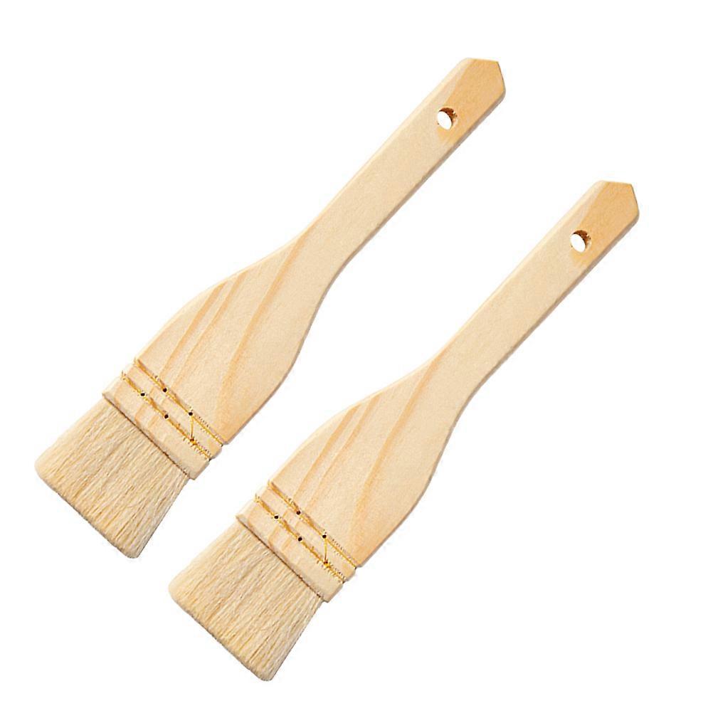 Wool Basting Brush Set, Ergonomic Cooking Oil Brush for BBQ, Pastry & Baking – Lightweight & Portable Kitchen Tool for Indoor & Outdoor Use