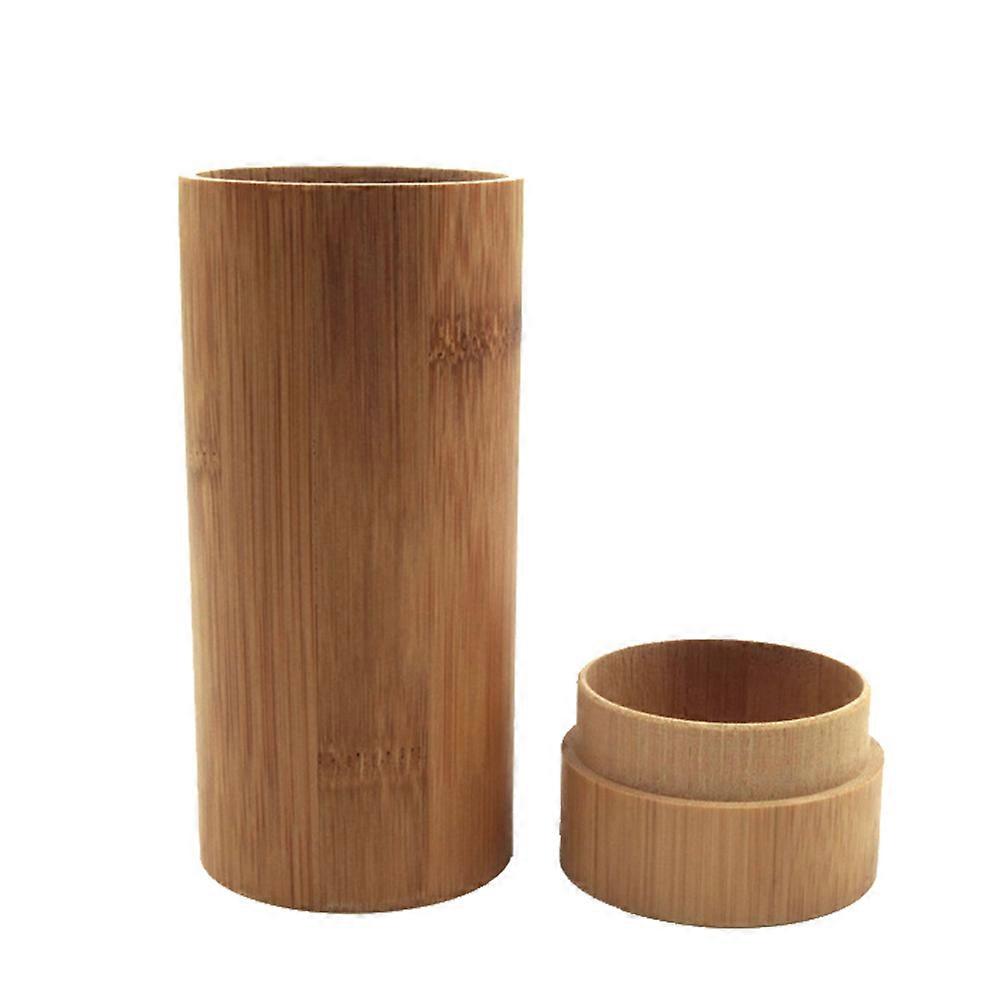 Retro Handmade Eyewear Protector Minimalistic Style Bamboo Material Convenient Storage Sunglasses Case 1Pcs