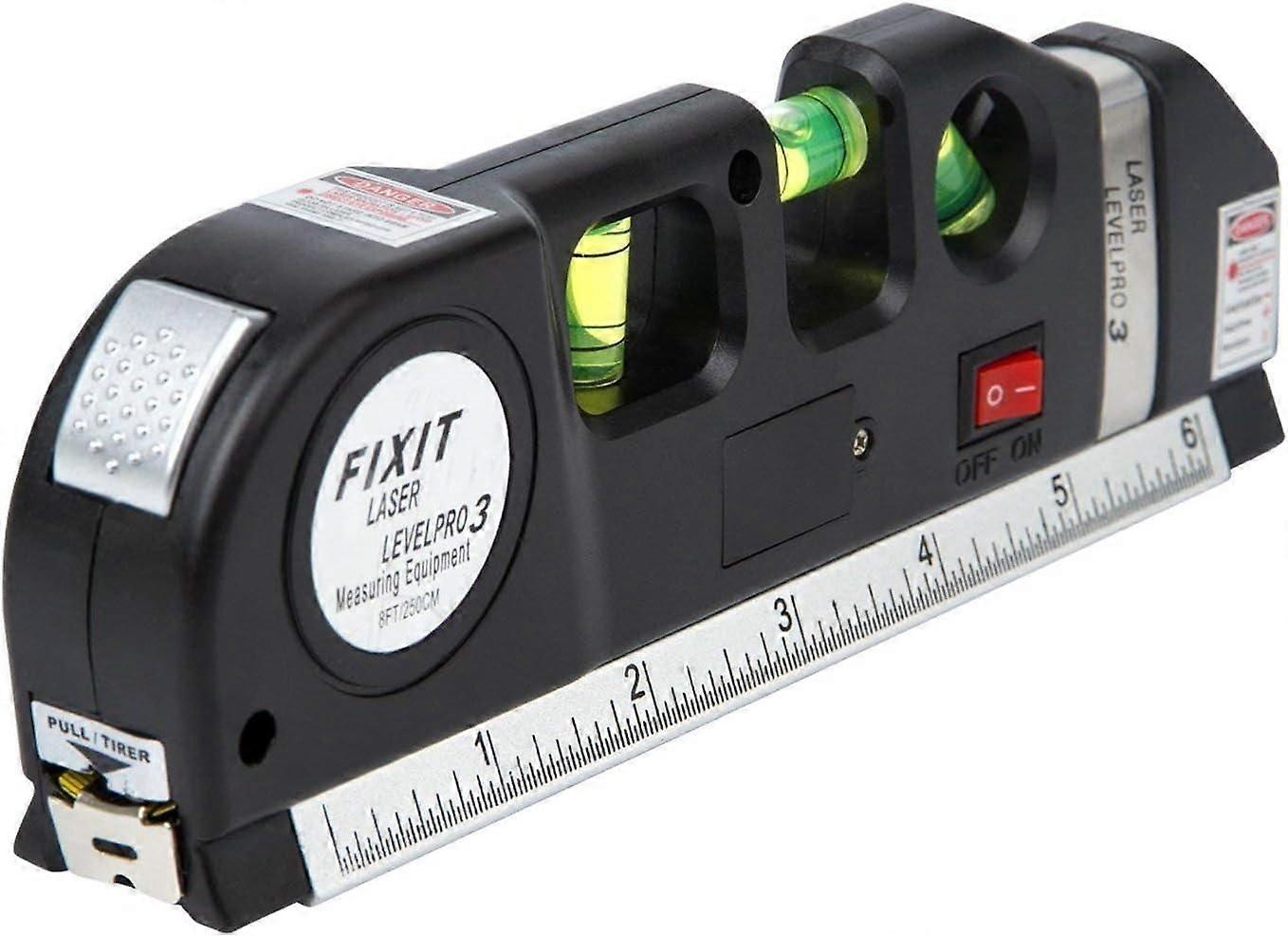 Laser Levels Multi-Purpose Measuring Tool Laser Level Tape Measure Horizontal Ruler (Battery Included)