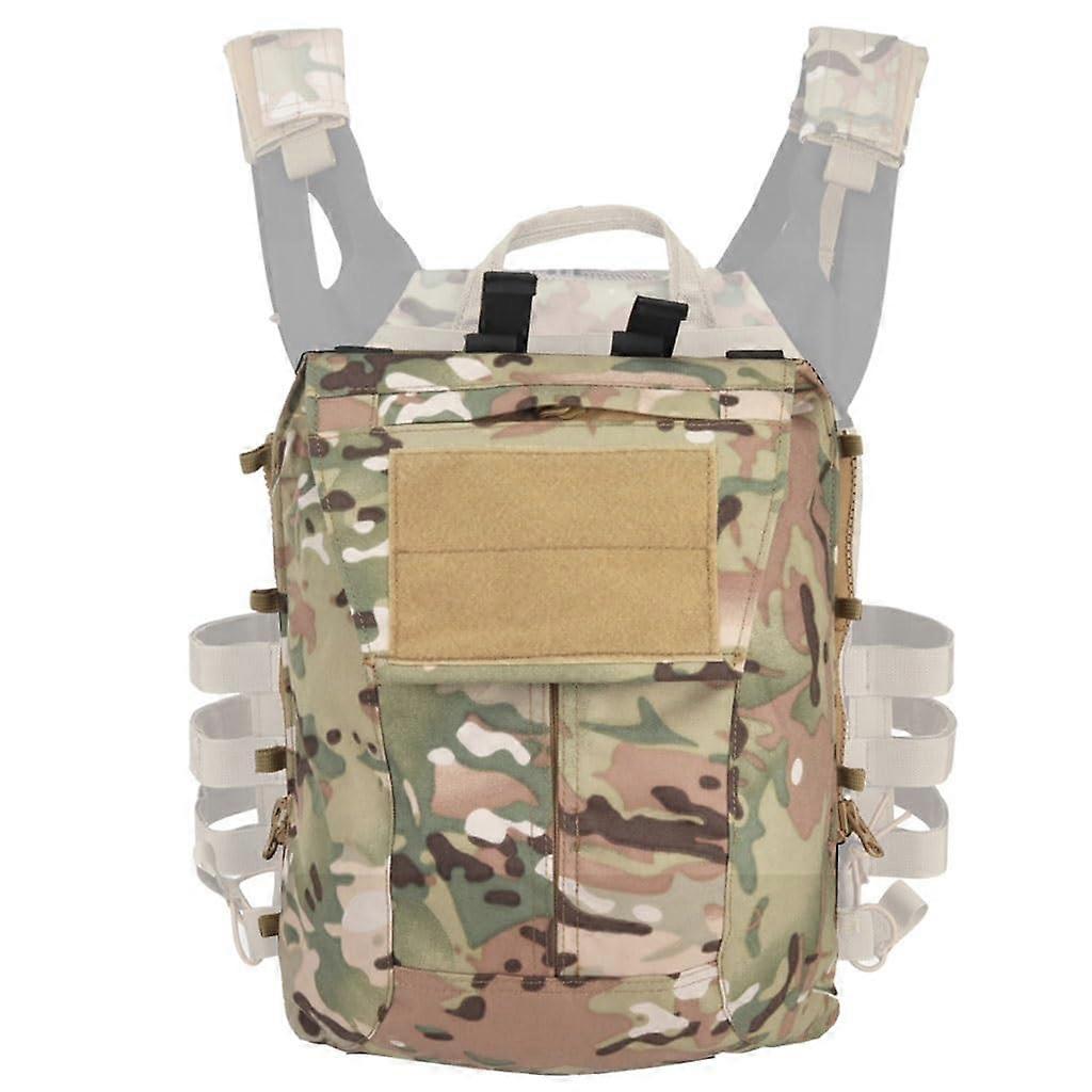 Tactical Zipper Window Small Bag, MOLLE Extension Pack, High-Capacity Rucksack Pouch, CP Quick-Install Compatible