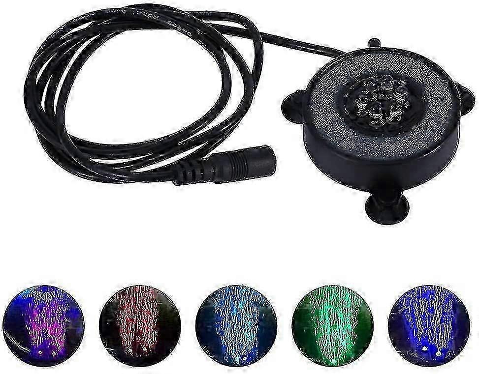 Submersible Aquarium Bubble Lamp with 6 Colorful LED Lights and Air Bubbles (1.2w)