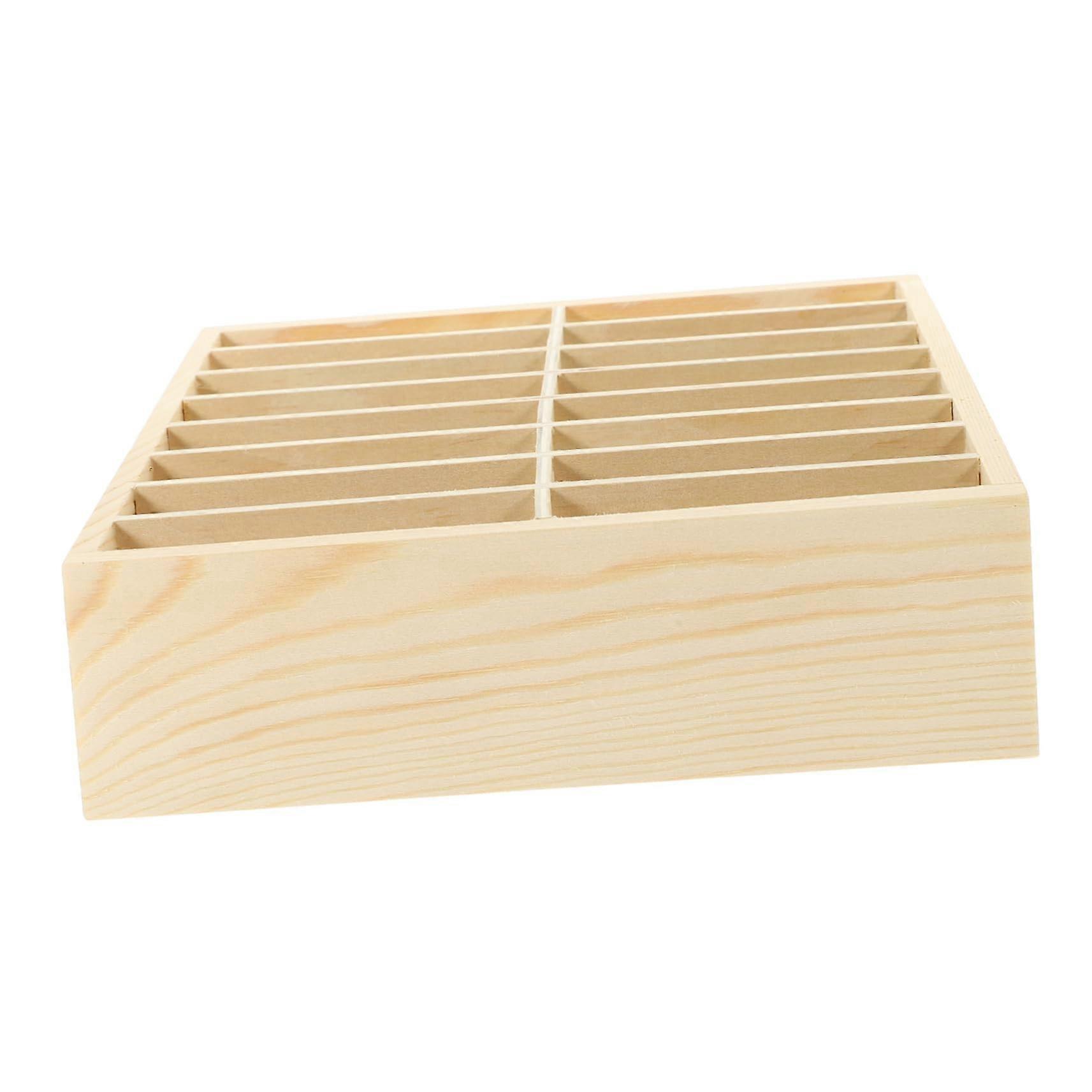 Portable Storage Holder from Desk Organizer for School and Office, Compartments for Phones, Pens, and Cards, Rustic Design, Sturdy and Durable