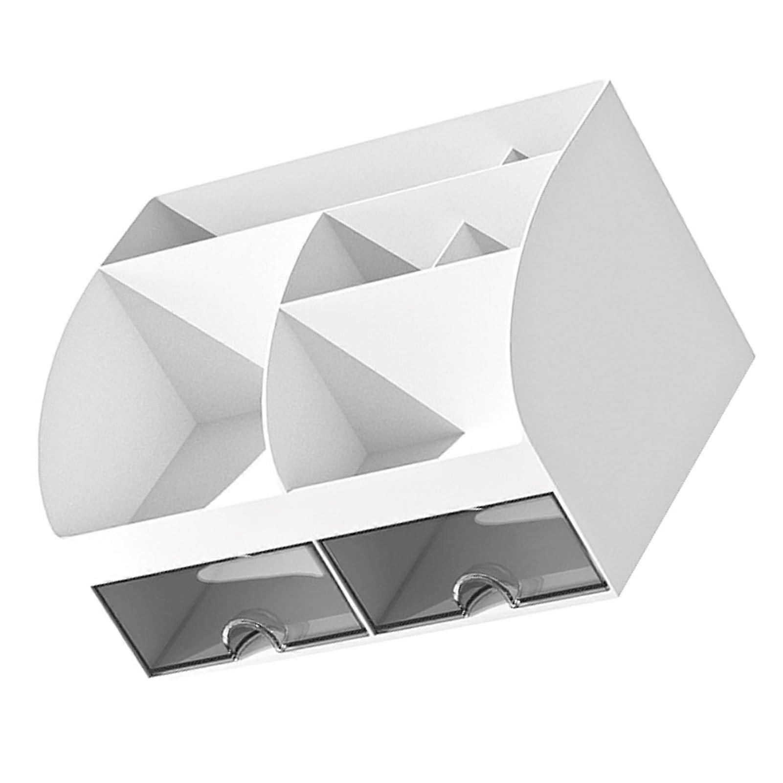 Transparent Drawer Organizer - Desktop Pen Pencil Card Holder for Tidy Organized Writing Space in Clear Plastic (#1)