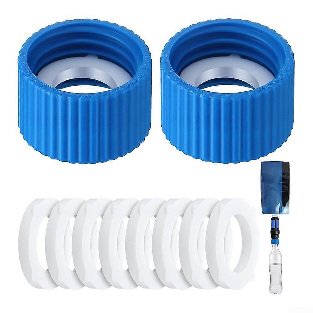 Outdoor Water Filter Connection Set, Leak-Proof Bottle Coupling System, Extra Sealing Rings, For Camping And Hiking