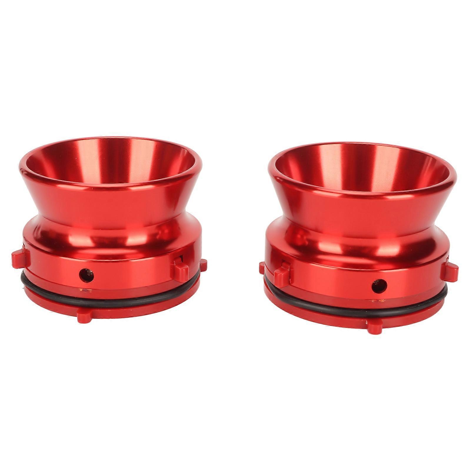 1 Pair NAB Hub Adapters Professional Polished Aluminum Reel to Reel Tape Opener for Studer ReVox for Akai for Teac Red 