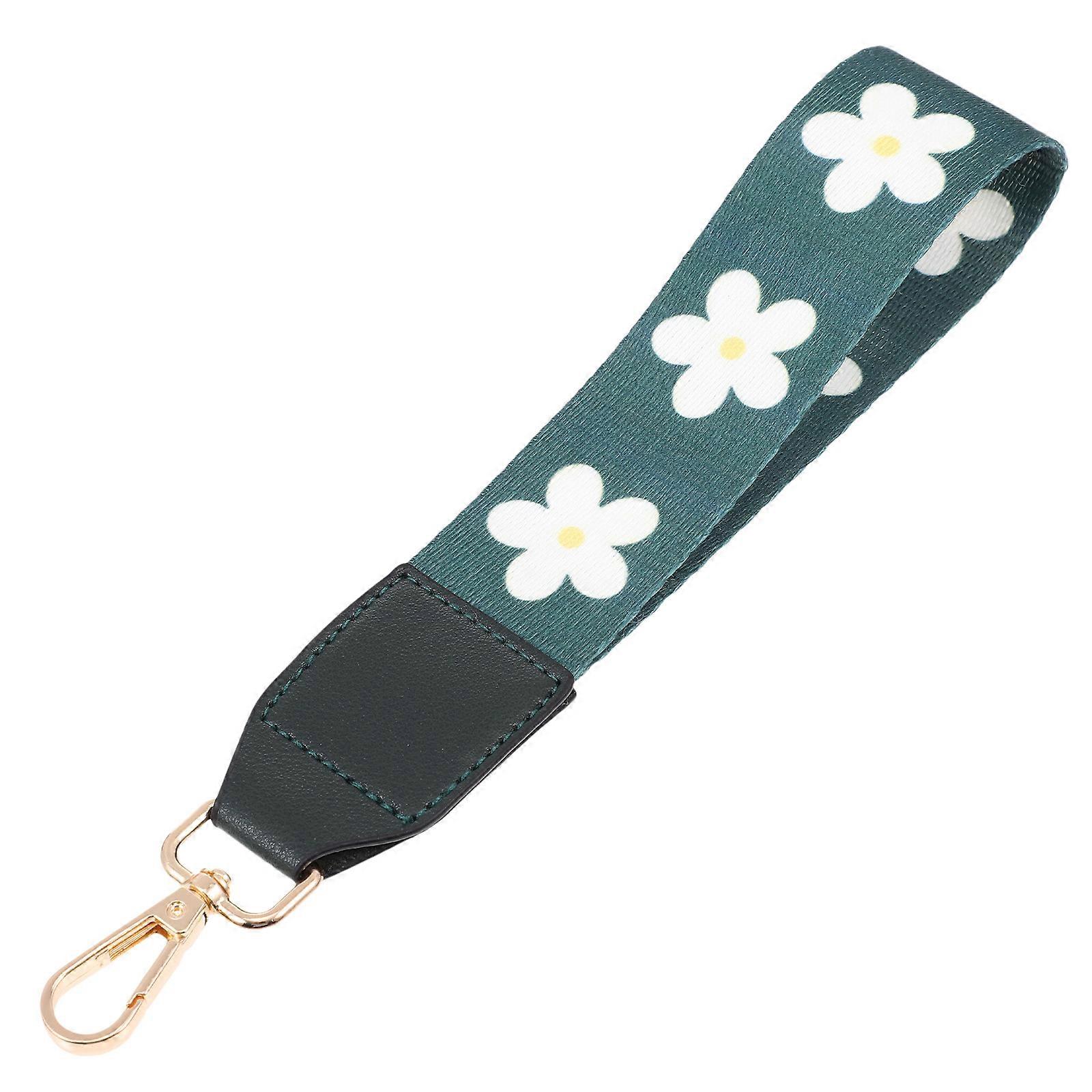 DIY Pursue Strap Polyester Wristband Rectangular Floral Pattern Wallet Casual Outfit 1Set