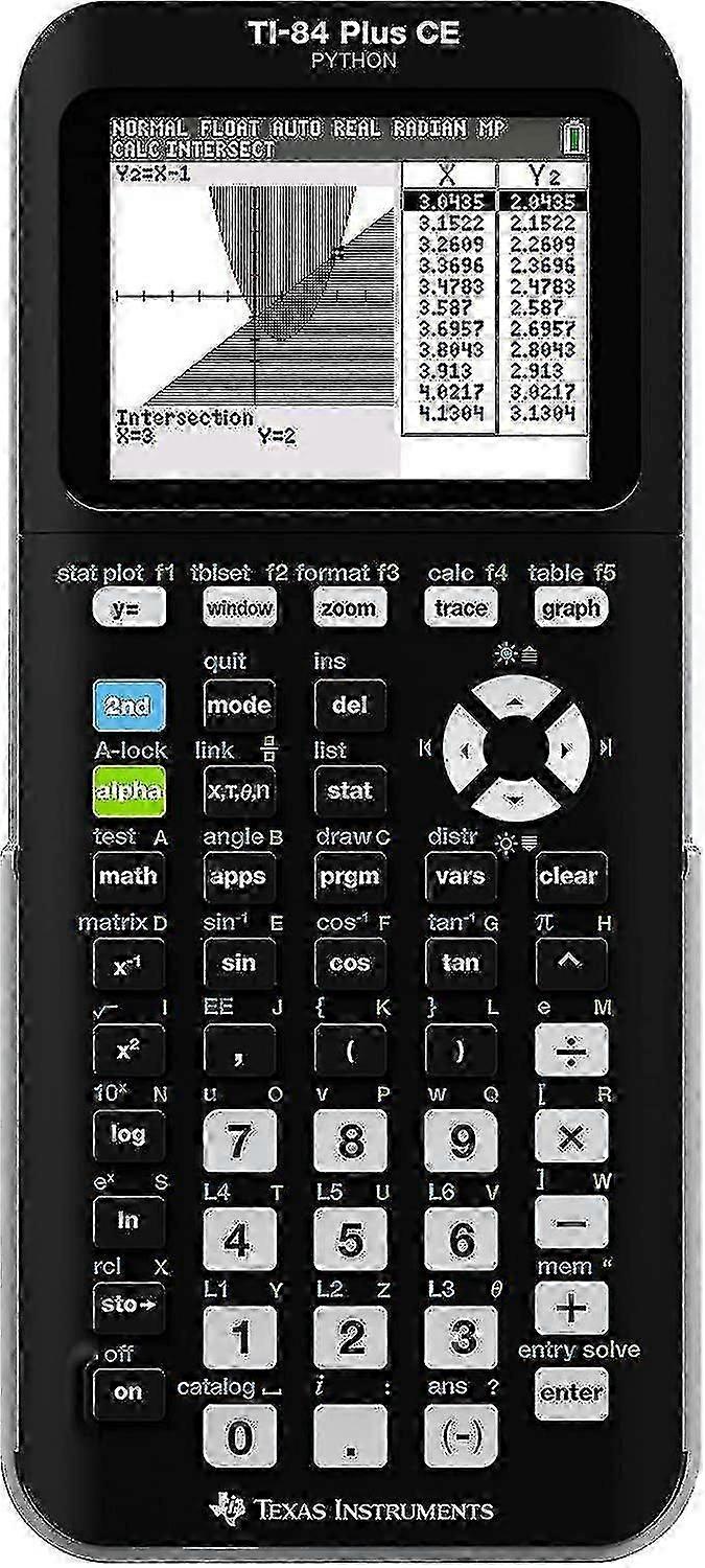 Sysy Ti-84 Plus Ce Color Graphing Calculator, Black
