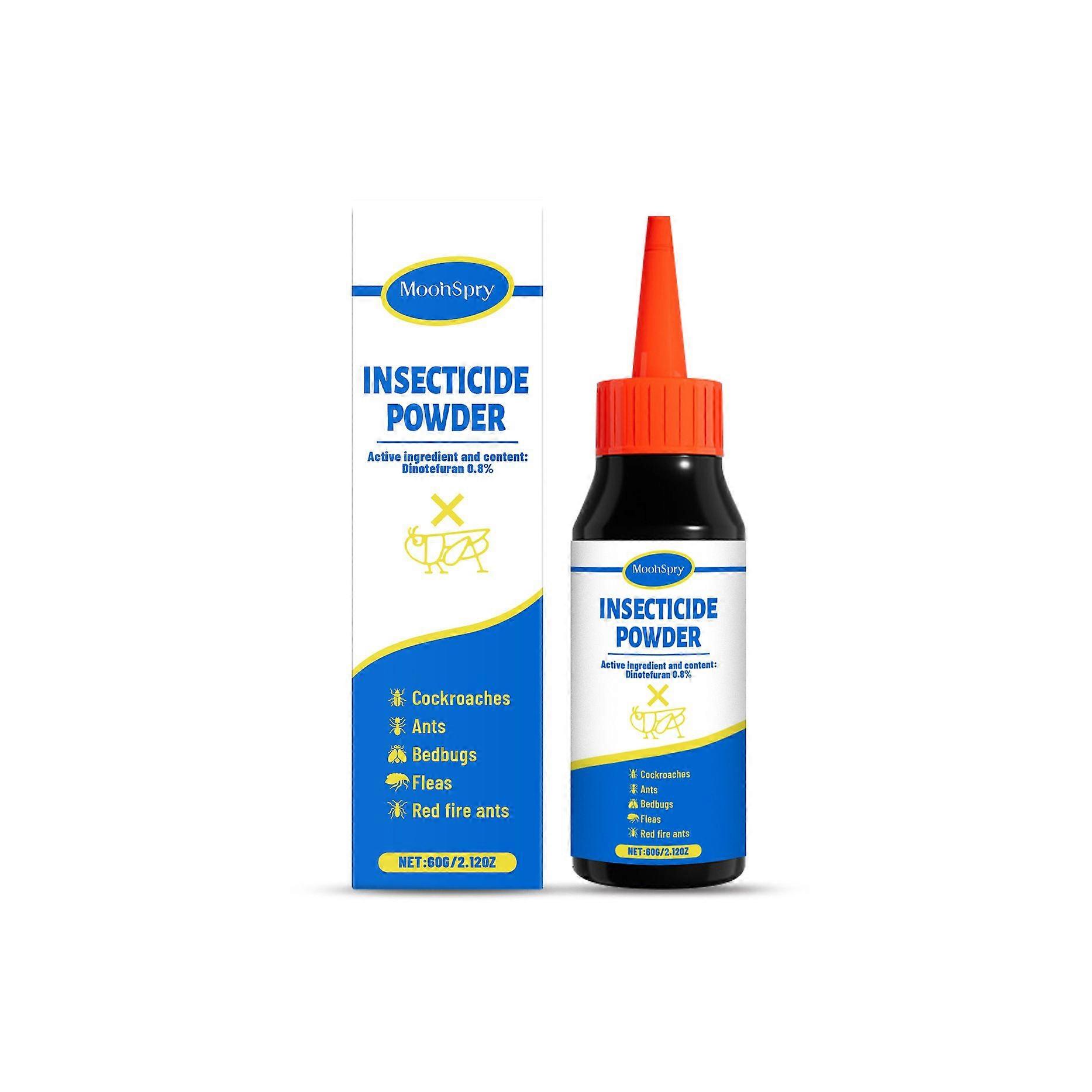 Controlul dăunătorilor cu pulbere de gândaci și insecte pentru bucătării, băi și șantiere de construcții Aplicator ușor |InsecticidPulbere - 60g
