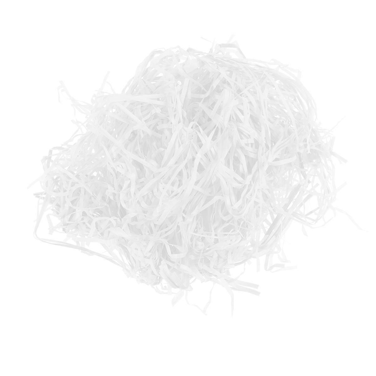 White Gift Box Fillers with Shredded Paper Filament for Party Supplies Filling Use 100g