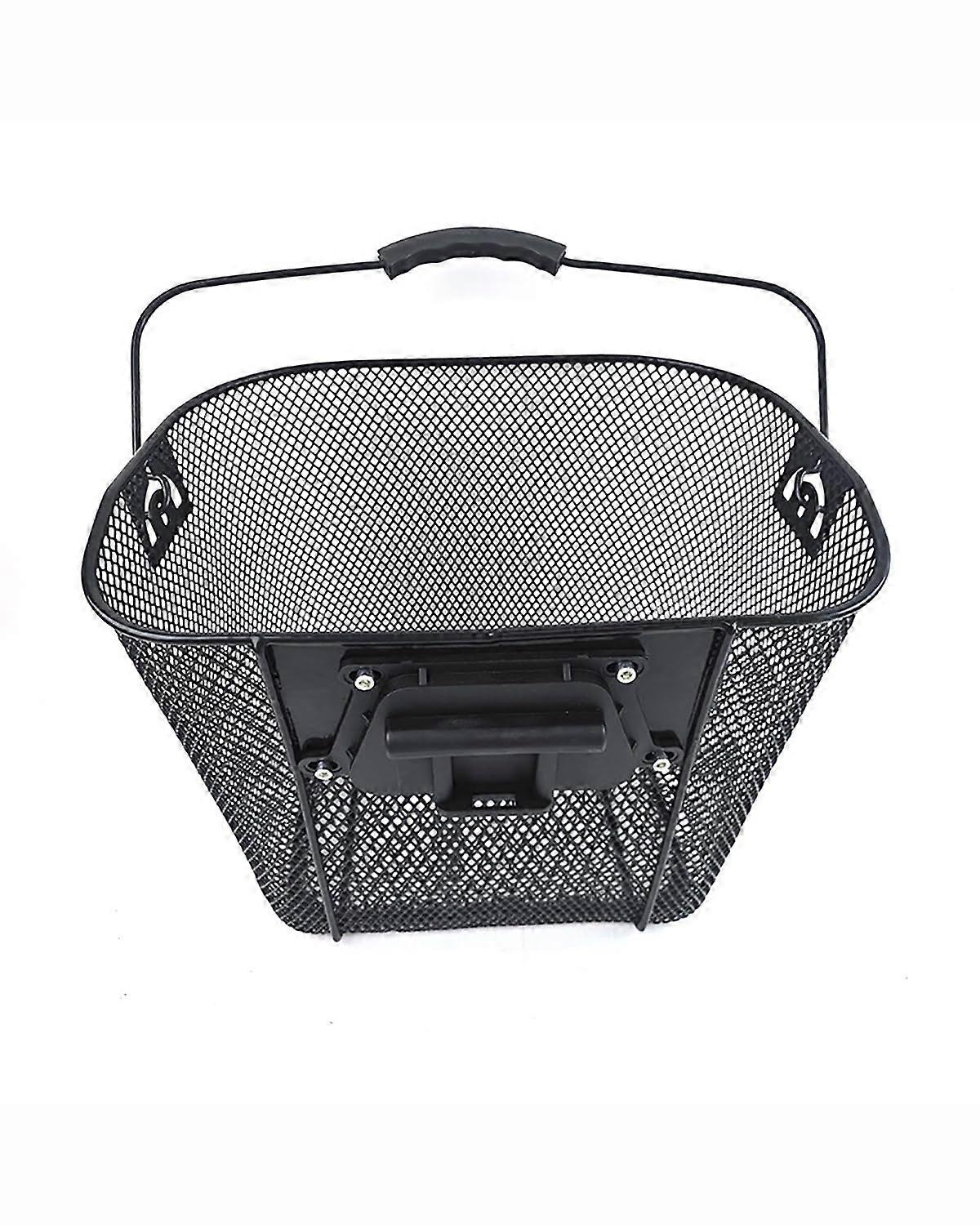Bicycle Basket, Front Basket, Foldable Hanging Basket, Thickened Blue Metal Basket