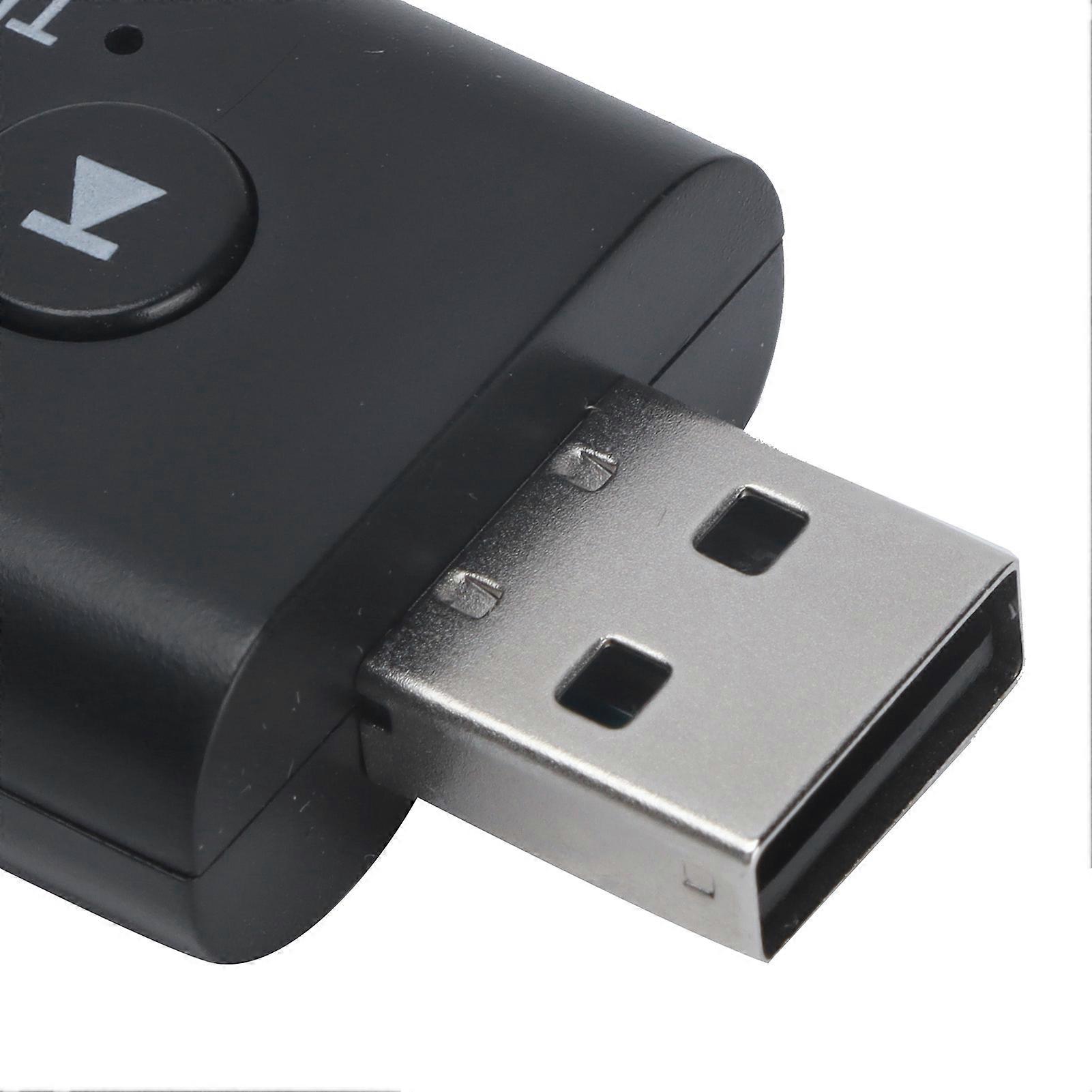 USB Bluetooth Adapter Wireless Receiver Transmitter 2‑in‑1 Laptop Desktop to Headphone Speaker