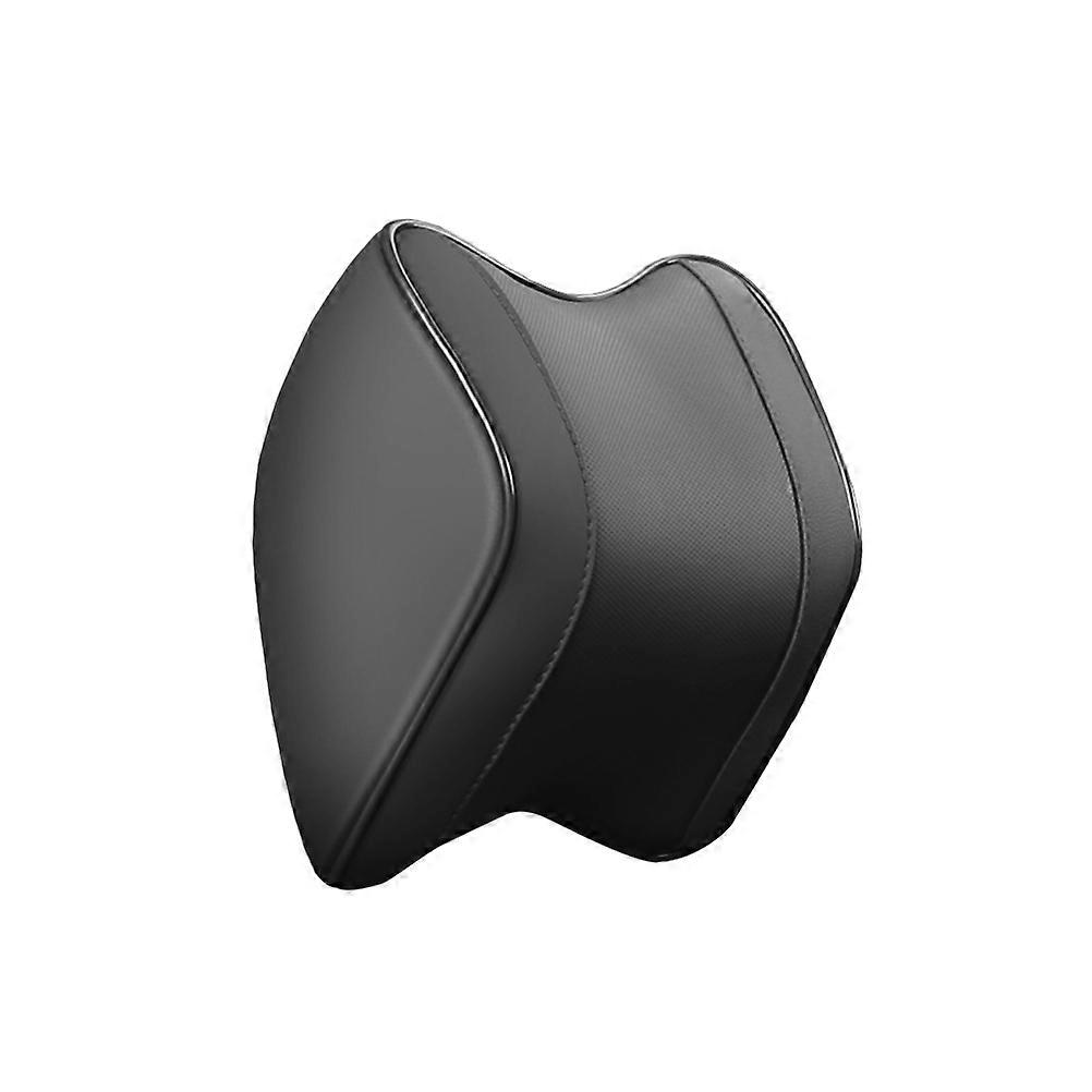 Automotive Headrest Pillow Muscle Relaxation Vehicle Use 3 Points Support Black 22x21.5x11cm 1Pack