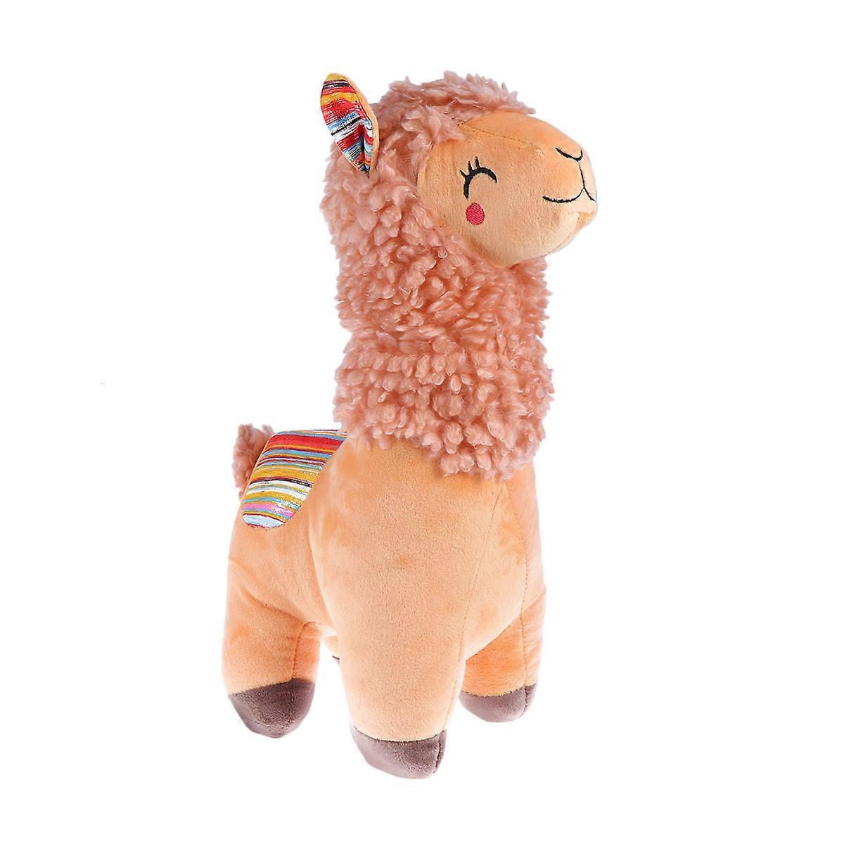 Stuffed Toys Alpaca Plushie Adorable Shape Comfortable Cuddle 1Pc