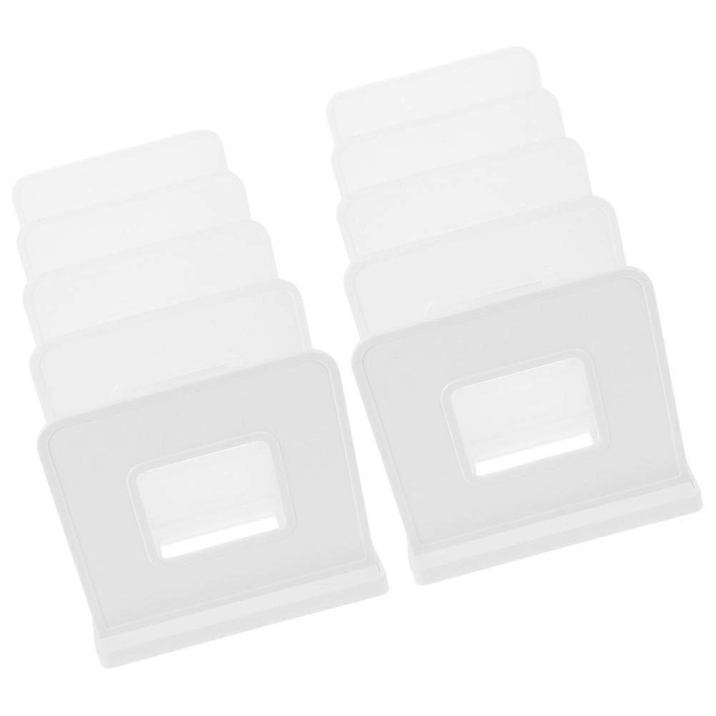 2pcs Plastic File Organizer with 4 Compartments for Desk Document Mail Organization Invisible Bookshelf for Office and Classroom