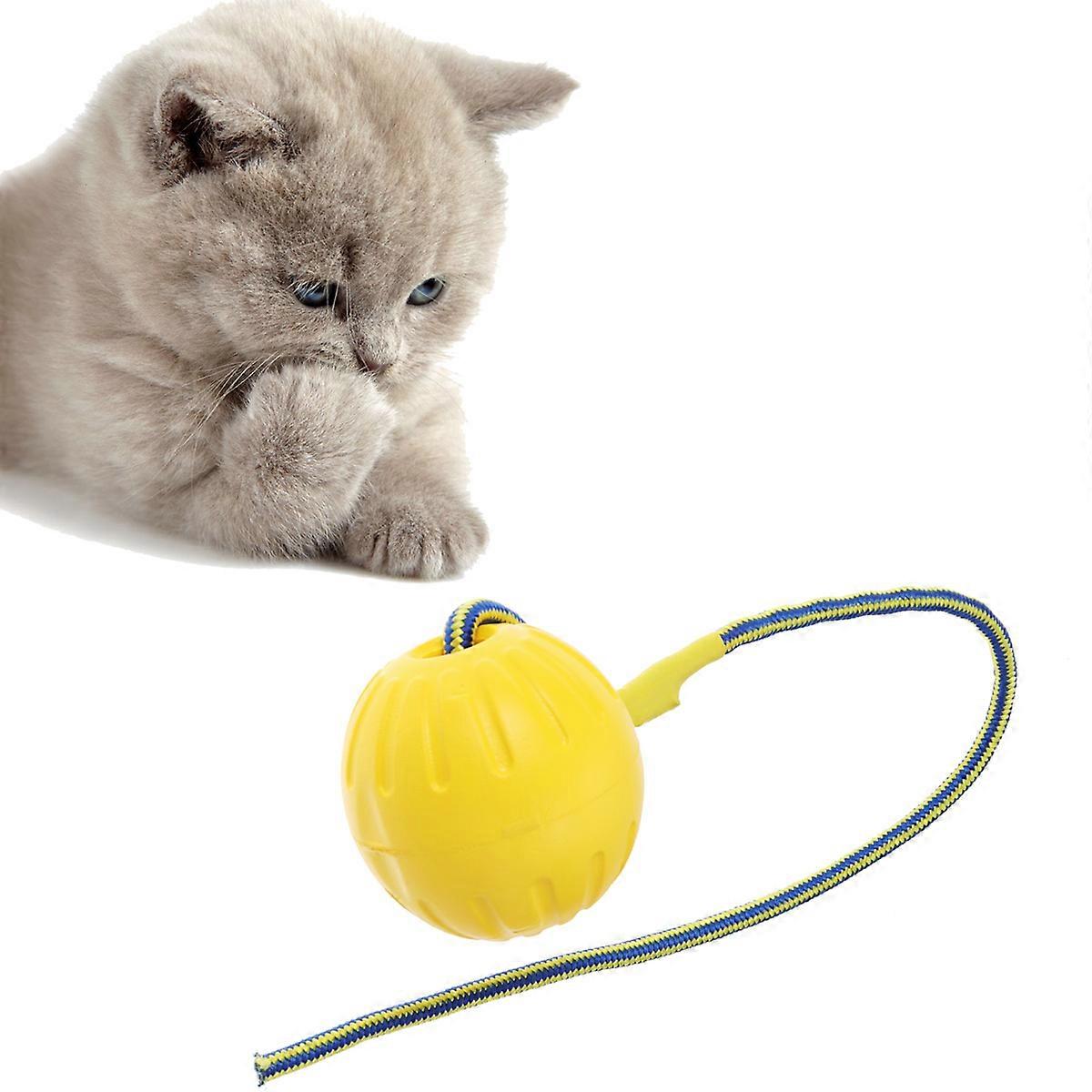 Yellow EVA Dog Ball for Medium to Large Pets Ideal for Training and Exercising Durable Bite
