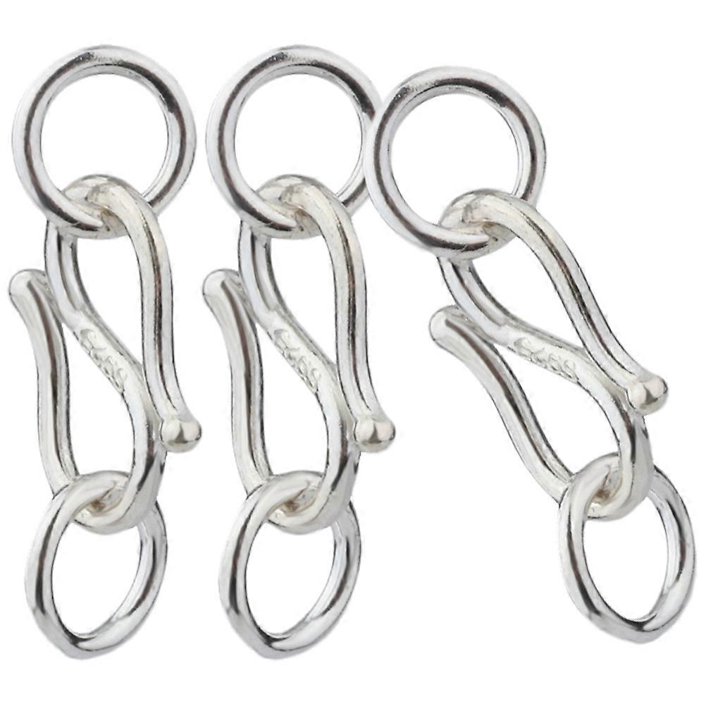 3pcs Double Ring S Hook Clasps for Jewelry Making – Durable Bracelet Connectors with Chic Design for Anklets and Bracelets