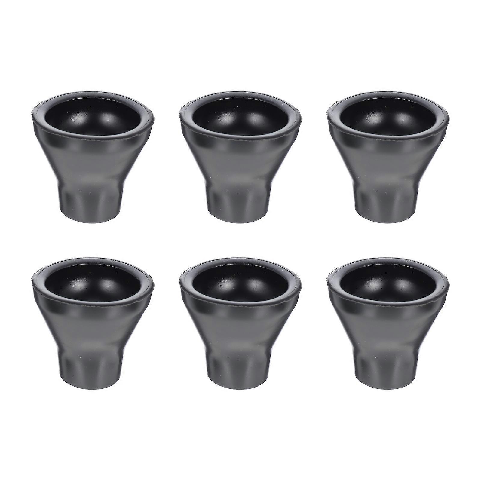 Professional Golf Ball Retriever with Premium Rubber for Easy Golfing Use Black Fits Most Putter Grips 6 Pieces