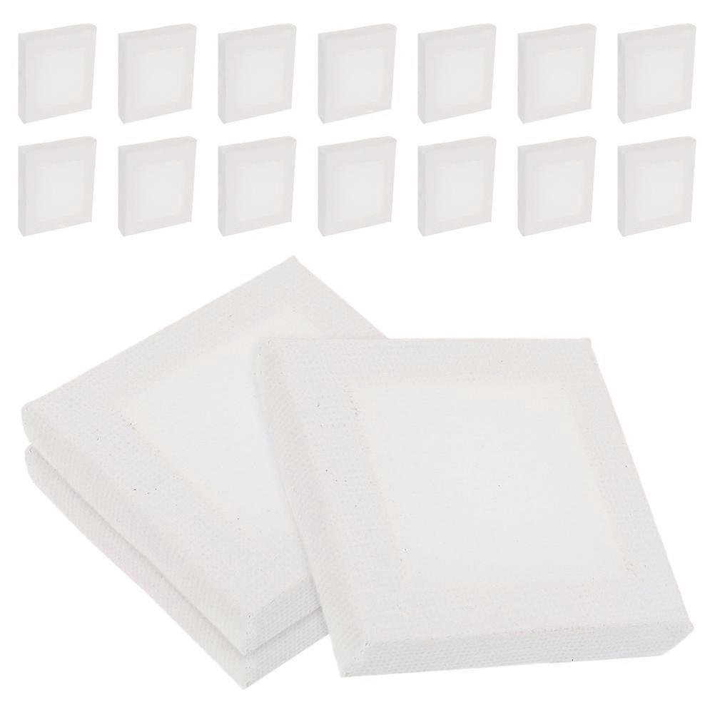 Mini Canvas Frames for Painting with Sturdy Cotton Canvas Ideal for Home Decor and Gifts White 20 Pieces