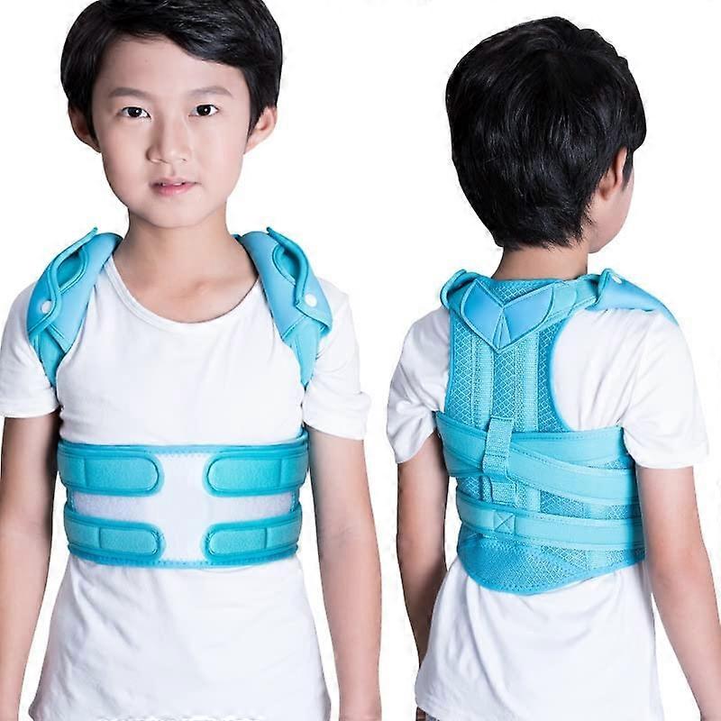 Posture Corrector for Children, Adjustable Lumbar Support Orthosis for Sitting Posture and Back Pain Relief, 4-Level Fit