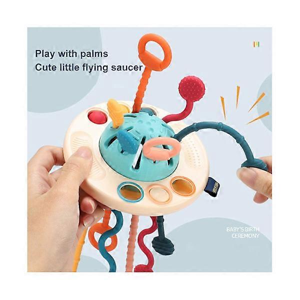 Educational Sensory Toy Interactive Flexible Brain Development Flying Saucer Toy for Babies