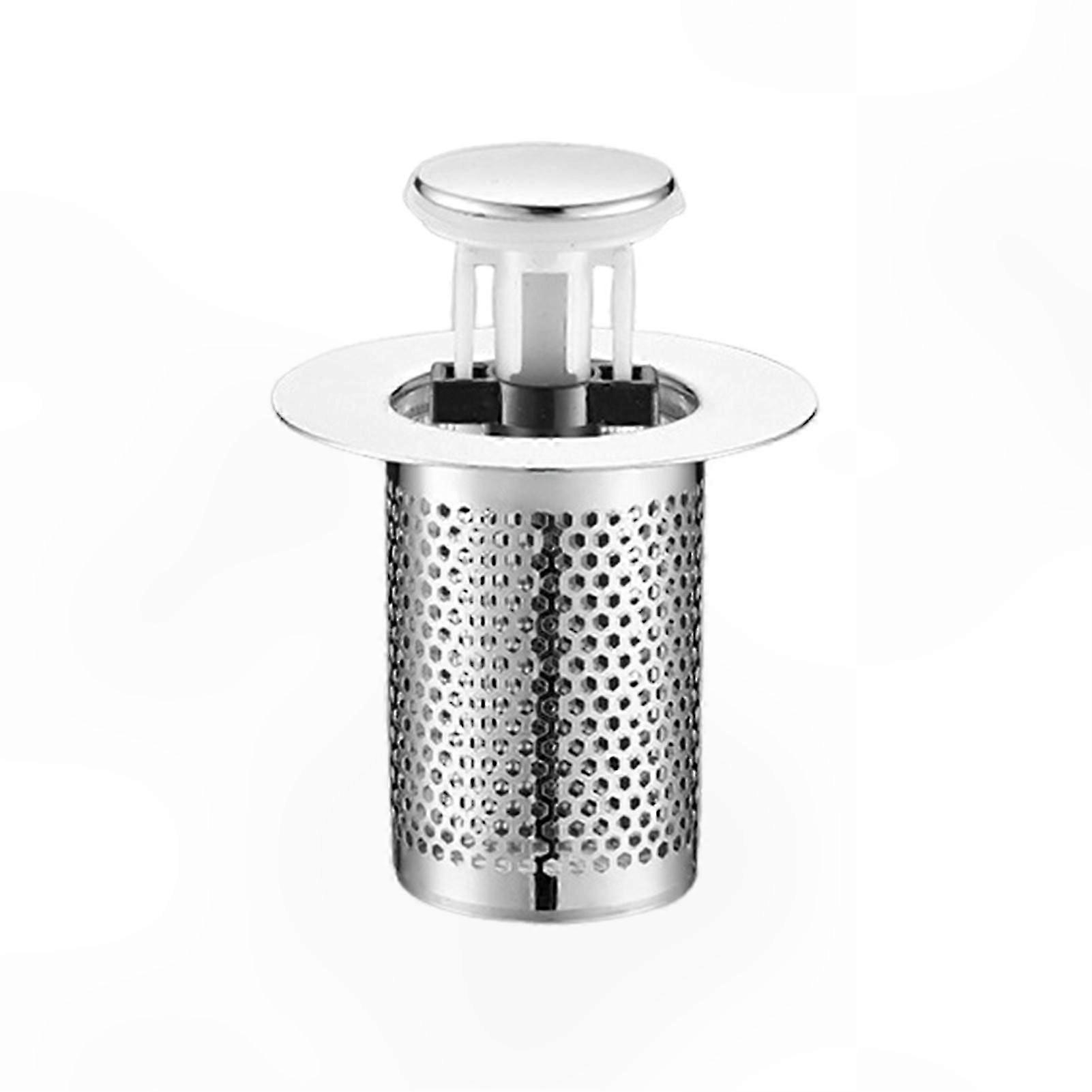 Hair Catching Drain Filter with Rust-Proof Core for Bathroom Sink Replacement