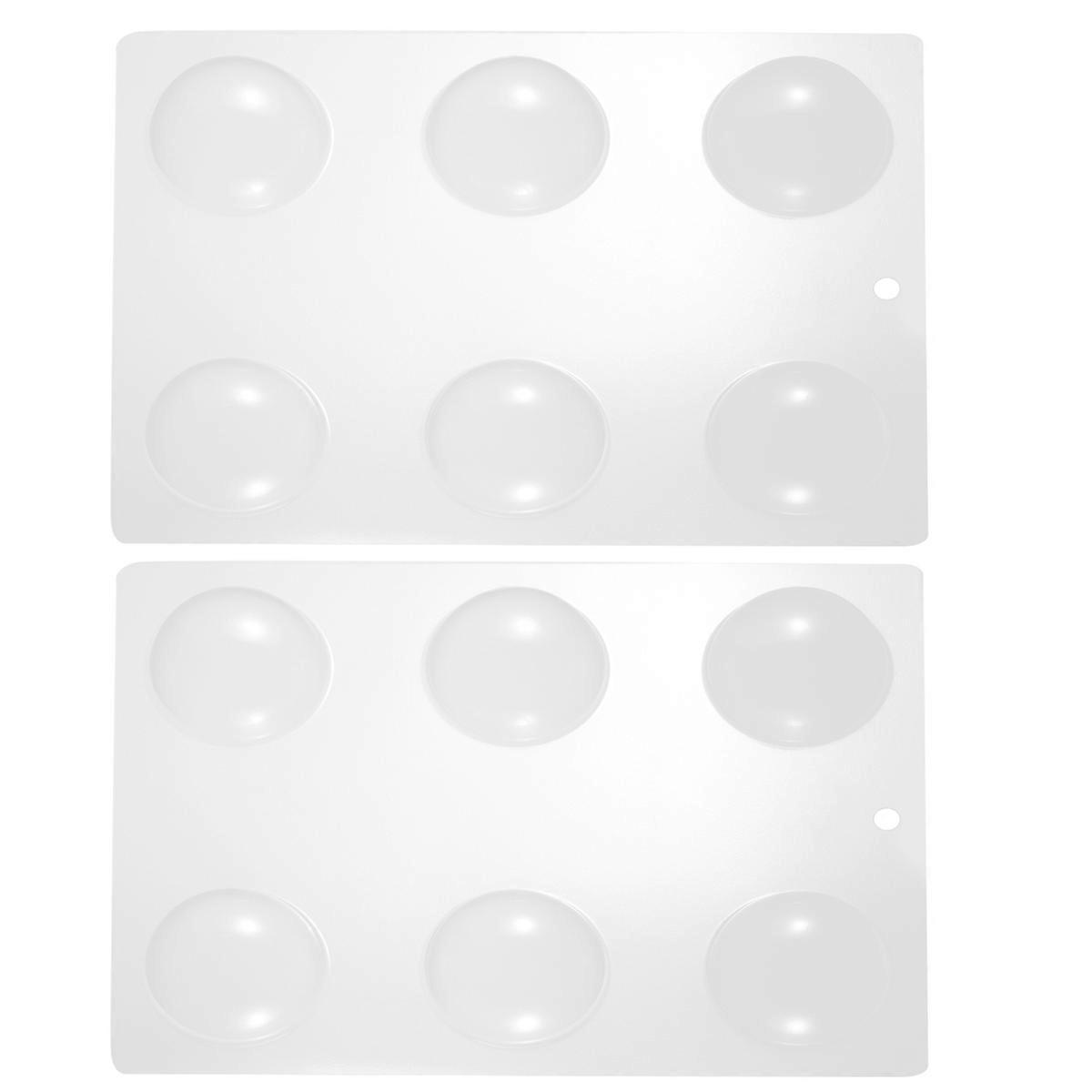 Fondant Flower Drying Mold with Curved Holder for Baking Use 2pcs Transparent Plastic