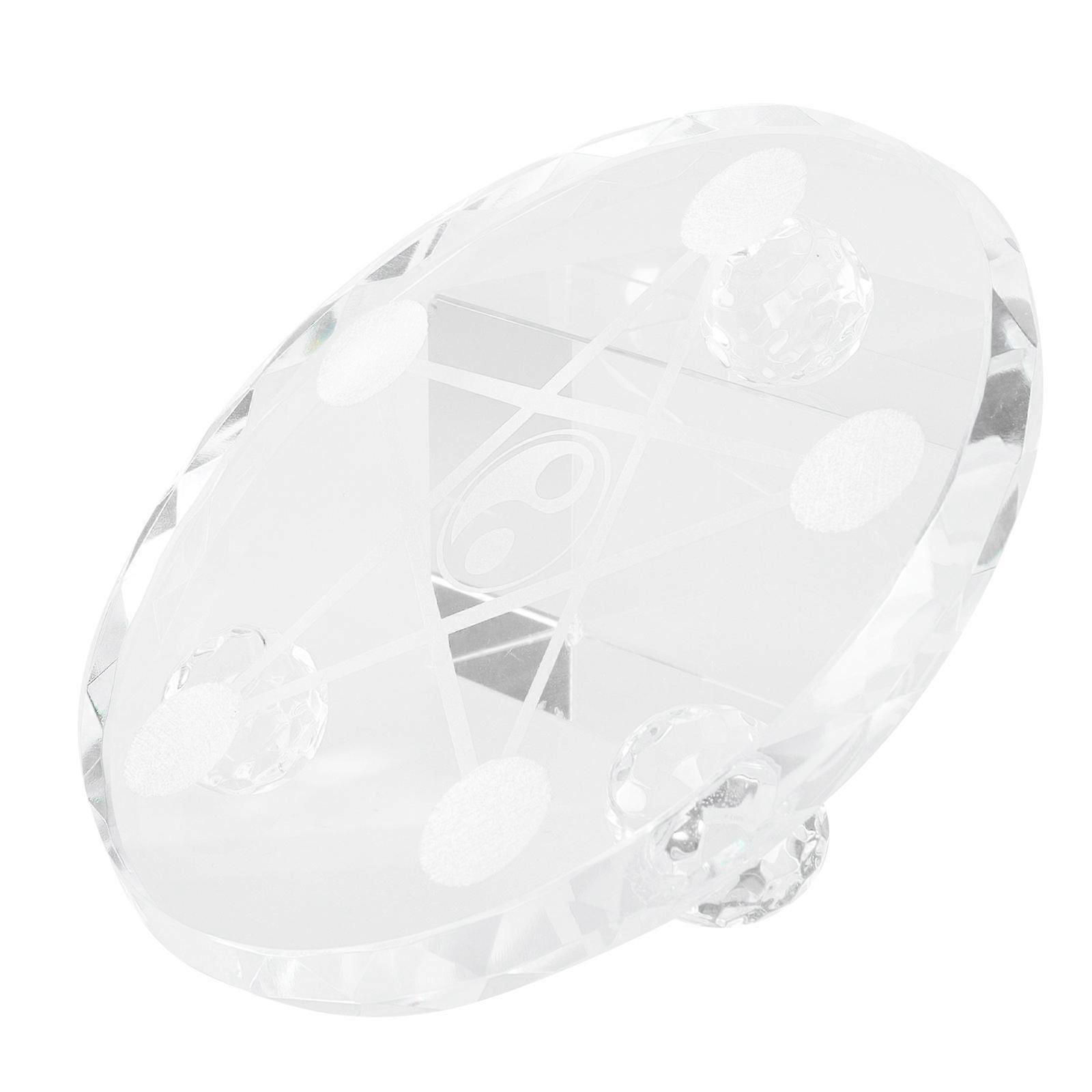 Crystal Balls Holder Clear Display Stand Home Decoration Simple Retro Design White 1Pack