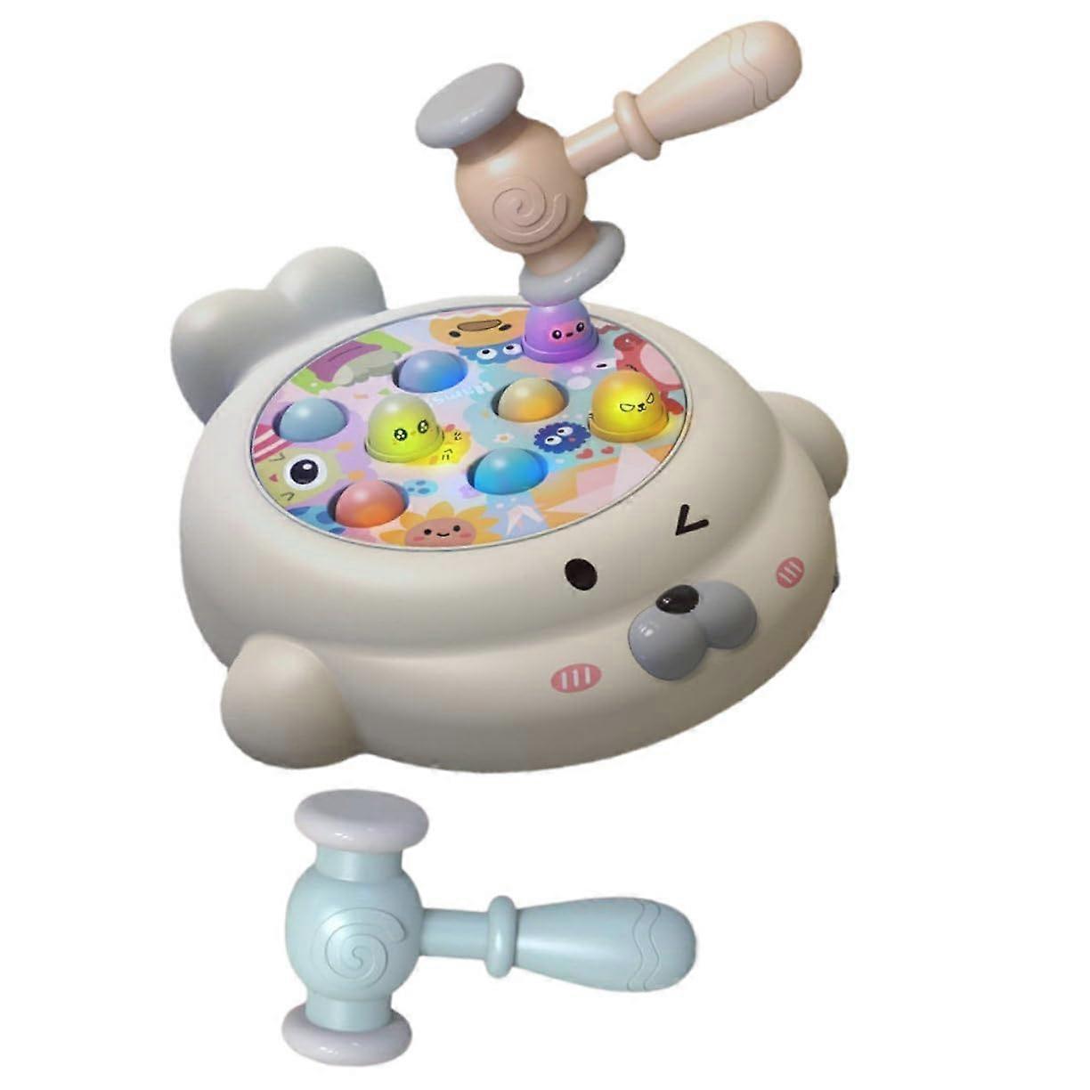 Interactive Toddler Cognitive Response Set with Hammers for Hand-Eye Coordination Activities for Boys and Girls Ages 2-4