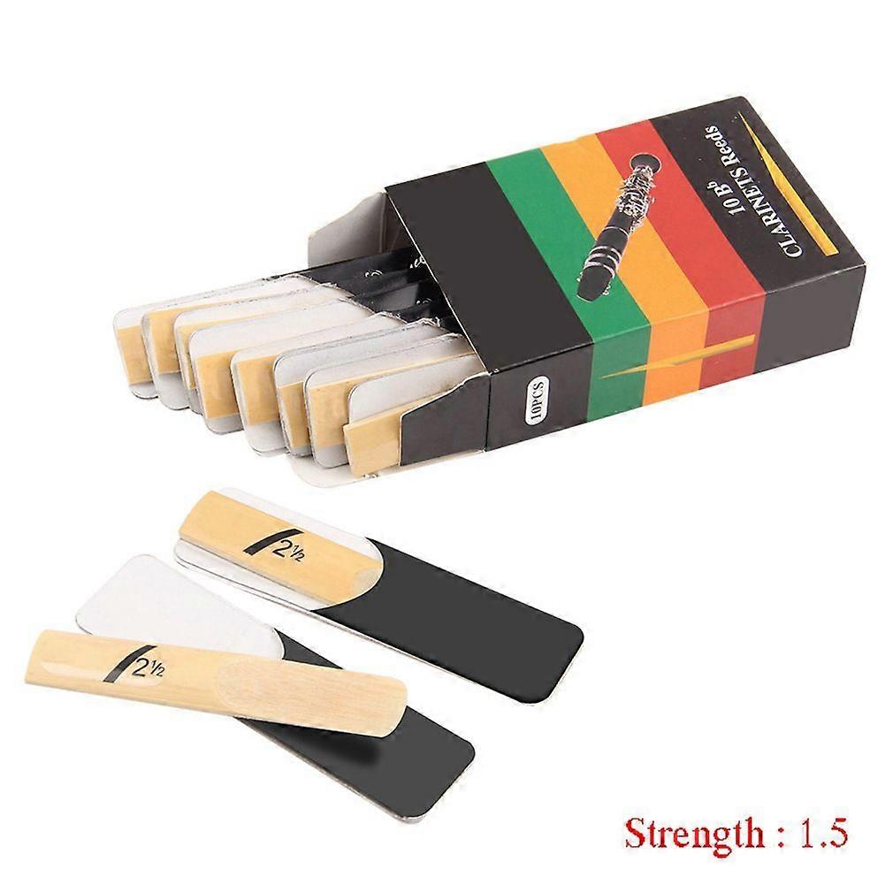10 pieces Bb key clarinet reeds hardness (1.5, 2.0, 2.5, 3.0, 3.5, 4.0)