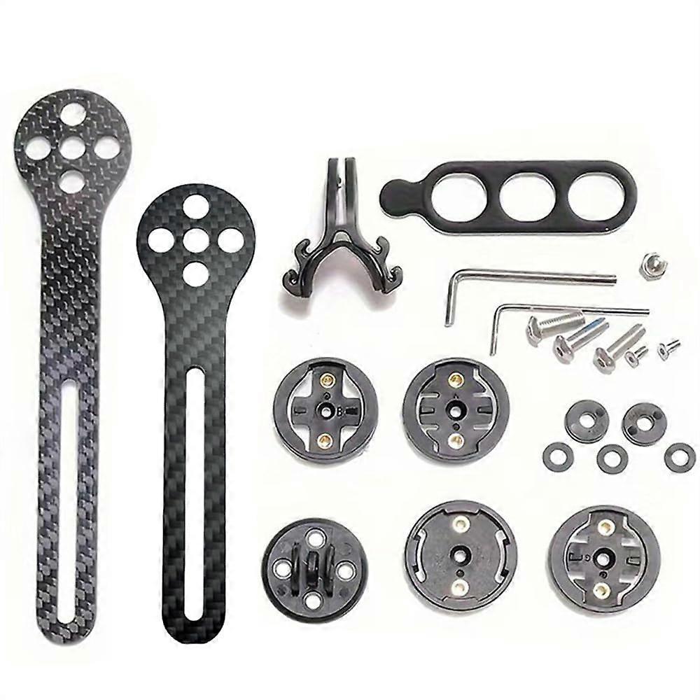 Road Bike Computer Mount Compatible with WAHOO Garmin Briton Gigant Carbon Mount for iGPSPORT Computer Compatible with GoPro Camera (130mm)