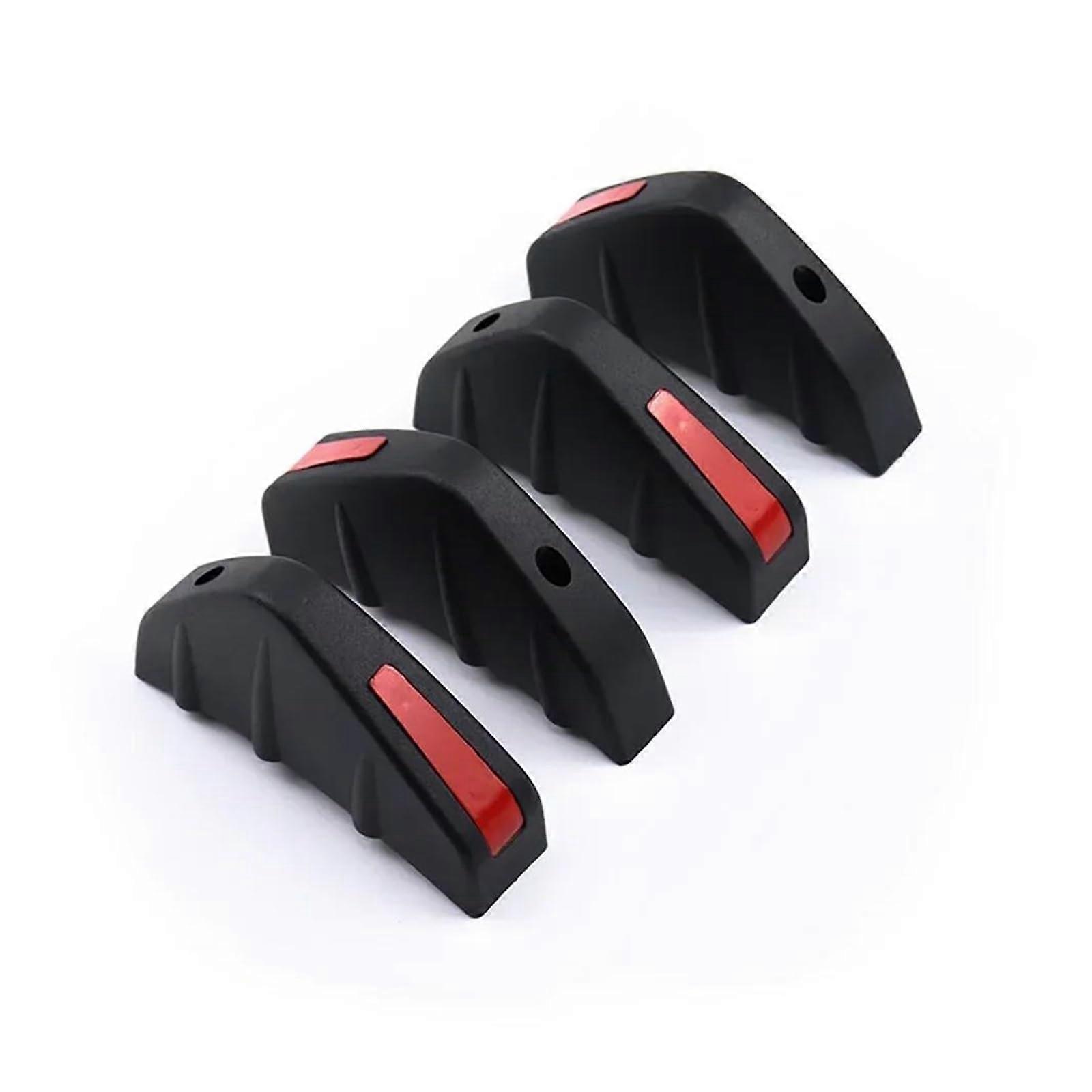 Auto Modifiziert Rear Bumper Diffuser Lip Universal Roof Spoiler Lip Anti-Collision Black And Red