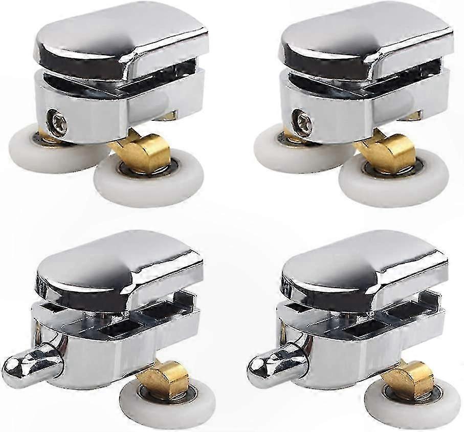 Sliding Shower Door Rollers, 4-Pack Replacement Wheels for Enclosures (25mm)