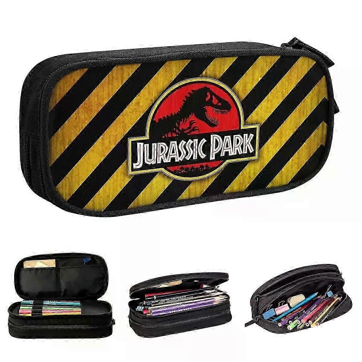 Cute Dinosaur Themed Pencil Case for Students with Generous Storage