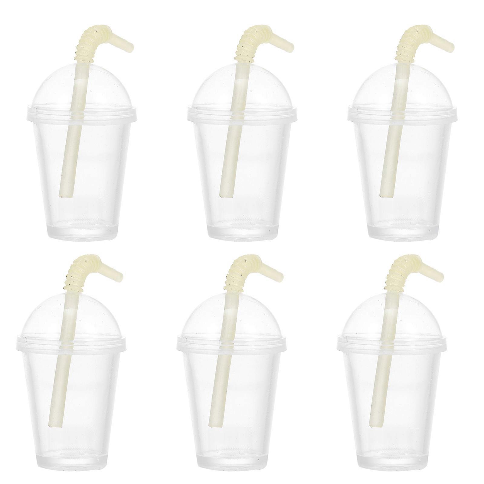Mini Beverage Model For Doll House Accessories In Light Green Color Perfect For Indoor Use And Mini House Decoration 6 Pcs